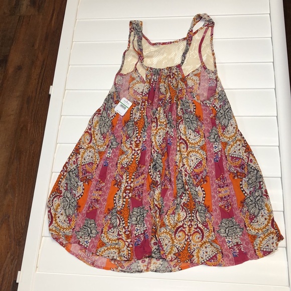 NWT Intimately free people floral combo tunic tank/mini dress - Picture 8 of 12